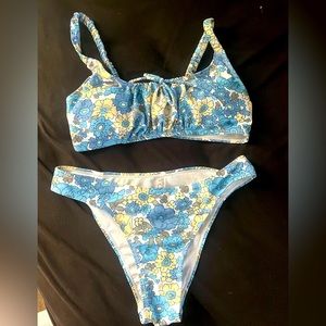 Two piece bathing suit. M